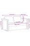 Floor Sofa Bed 2-in-1 Light Grey 112x174x55 cm Fabric - 3