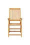 Garden Dining Set Folding 5 pcs Brown Solid Acacia Wood - 7
