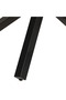 Dining Table Round 100x100x75 cm Rough Mango Wood - 5