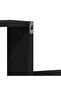 Wall Shelf 2 pcs Black 100x15x20 cm Engineered Wood - 6