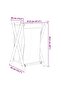 Laundry Basket Cream White 41.5x36x63.5 cm Bamboo - 3