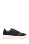 Men's Black Crocodile Lace-Up Genuine Leather Sneaker, Winter Sports Shoes 25Wfd6100E3