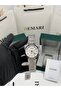 Men's Quartz Wristwatch – Silver Steel Band, Silver Dial Cornered Case Dm-00106G-A1 - 2