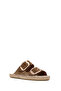 Women's Mink Buckle Suede Leather Espadrille Slippers 25Sfd205010 - 6