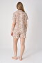 Women's 100% Cotton Short-Sleeve Shorts Pajamas Set 19122 - 8