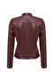 Marlyn Women's Burgundy Leather Jacket 24Wge 513347 - 2