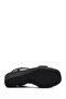 Women's Black Wedge Heeled Shoes Knitted Espadrille Sandals 25Sfe4938M7 - 5