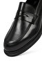 Men's Black Genuine Leather Casual Loafer, Winter Shoes 25Wfd760818 - 8