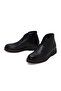 Men's Black Lace-Up Leather Boots 25Wfd6104Ft - 4