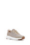 Zero Men's Beige Thick Soled Fabric Sneaker 25Sfd69486F - 6