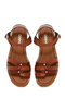 Women's Brown Genuine Leather Bodrum Sandals 25Sfd331918 - 7