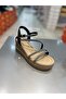 Feta Wedge Heeled Stylish Stone Women's Sandals - 3