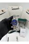 Men's Wristwatch Quartz Movement – Silver Steel Band, Blue Dial Dm-00100G-A3 - 3