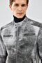 Carrera Men's Gray Nubuck Leather Sports Jacket 24Wgd6528Wb - 6