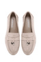 Women's Beige Buckle Suede Genuine Genuine Leather Comfort Loafer Shoes Casual Daily Shoes 25Sfd15191 - 6