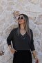 Anthracite v detail blouse