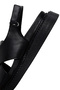 Women's Black Strappy Genuine Leather Comfort Sandals 25Sfd300118 - 8