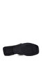 Women's Black Leather Slippers 25Sfd 330218 - 4