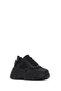 Women's Black Lace-Up Thick Sole Sneaker, Winter Sports Shoes 25Afe220014 - 6