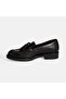 Women's Black Tassel Detailed Leather Loafer - 3