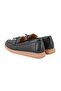 Women's Black Leather Loafer - 5