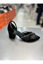 Şah Short Heel Satin Stoned Elegant Women's Shoes - 2