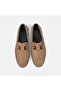 Men's Mink Suede Loafer with Metal Buckle Detail - 6