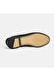 Women's Black Slip-On Suede Loafer with Lock Accessories - 4