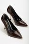 Hco Metal Front Metal Heel Stylish Women's Heeled Shoes
