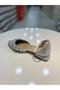 Queen Stone Satin Material Imported Women's Stylish Evening Dress Ballerinas - 4