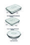 Glass Storage Cover Triple Set (Rectangular - Square - Round) - 3