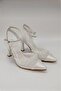 Women's 7 cm Pearl Mesh Evening Dress Shoes - 6