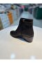 Hco Short Heeled Stylish Buckle Emerald Leather Women's Boots - 4
