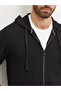 Men's Slim Fit Smooth Knitwear Black Sweatshirt - 4