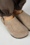 Yalena Women's Genuine Leather Flat Back Strap Sabo Mink Sandals - 3