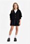 V-Neck Buttoned Knitwear Cardigan Girls A2298A825Au - 2