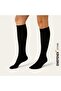 4 Pairs of Mother's Socks ✦   Below the Knee ✦   Thick Stretch Fabric Wool ✦   Black Navy Blue Gray Beige ✦   36-40 Comfortable Socks - 3