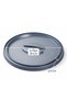 Pyrex Lid Gray Color Compatible with Rectangular and Round Containers Leakproof Lid Microwave and Dishwasher m - 4