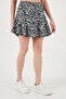 Patterned Elastic Waist Slim Fit Mini 2 Pack Shorts Skirt Shorts Skirt 5864024S2 - 2
