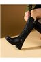 Serrace Women's Below-The-Knee Casual Biker Boots - 3