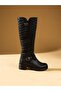 Serrace Women's Below-The-Knee Casual Biker Boots - 4