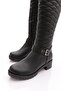 Serrace Women's Below-The-Knee Casual Biker Boots - 7