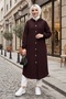 Dilra Hooded Cashmere Cap 1632 - Burgundy