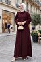 Cross-Tied Wrap Dress 1617 - Plum