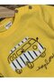 Cotton Caravan Detailed Striped Poplin Fabric Shorts 2-Piece Baby Boy Set - 5