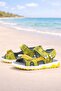 Genuine Leather Yellow Velcro Children's Sandals Shoes