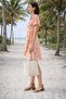 Collar Detailed Belted Flounce Dress - 2