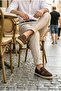 Setra Brown Suede Men's Leather Shoes - 8