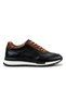 71416-02 Brown-Black Men's Leather Shoes
