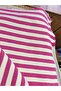 Zippered Mini Size Herringbone Striped Woven Handbag / Crossbody Bag - Pink - 3